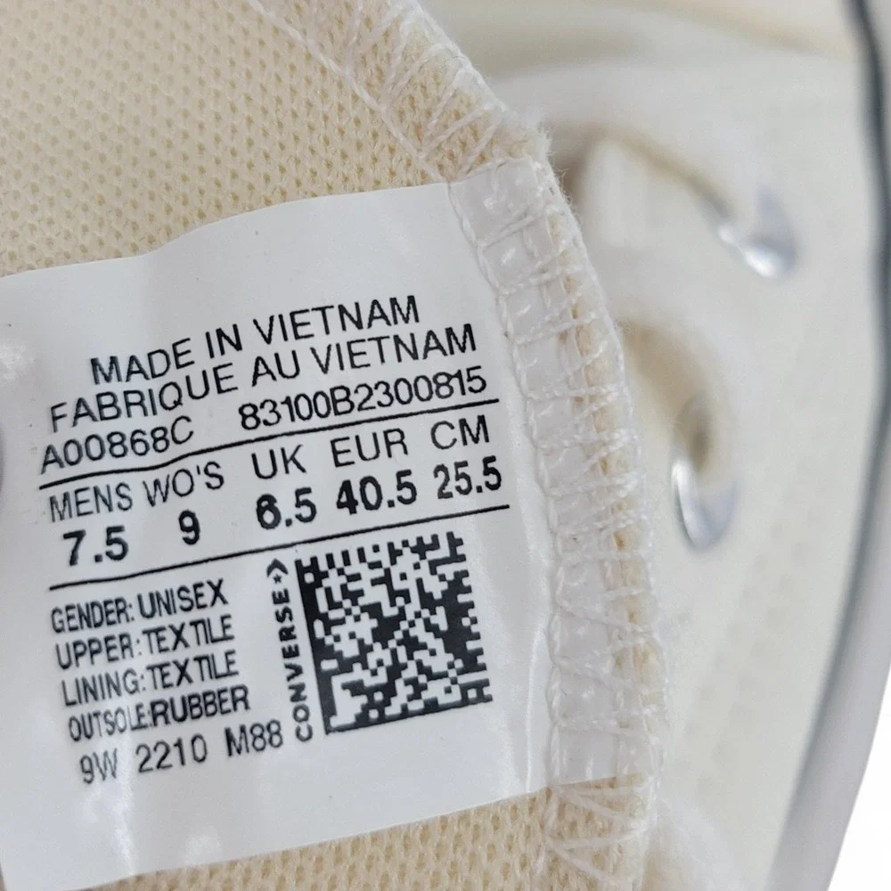 Converse Unisex M 7.5 / W 9 Chuck Taylor All Star Move Hi Canvas‎ Ivory Platform - Picture 10 of 10